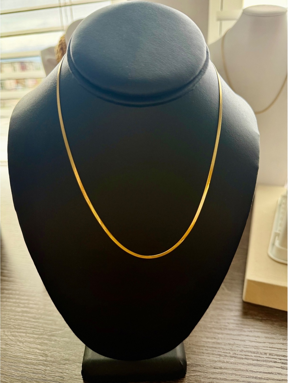 Dainty 18K Gold Plated Fine Chain Necklace 18”